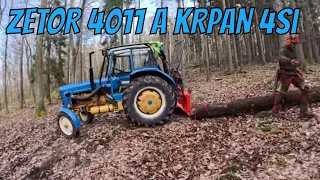 ZETOR 4011 POWER, KRPAN 4Si, STIHL MS 500i in the forest (3/2024)
