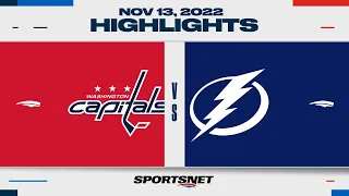 NHL Highlights | Capitals vs. Lightning - November 13, 2022