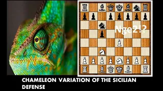 Play the Chameleon variation of the Sicilian defense : Avoid long theories and memorization