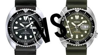 Seiko Turtle (AD) VS. King Turtle (Amazon)