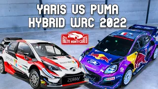 [Raw sound] Monte-Carlo Rallye 2022 WRC - Ford Puma vs Toyota Yaris WRC Hybrid - Loeb vs Ogier