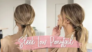 SLEEK LOW PONYTAIL | Hairstyle Tutorial