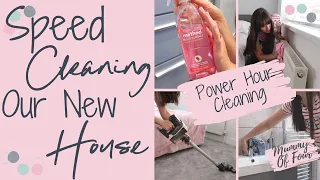 CLEANING MY NEW HOUSE | POWER HOUR SPEED CLEAN WITH ME | LAUNDRY ROUTINES | MUMMY OF FOUR UK