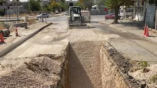 Hidromek 102S Bekoloder Altyapı Dolgu |backhoe loader infrastructure filling work and ground balance