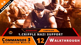 Commandos 3 Gameplay | 1.Cripple Nazi Support