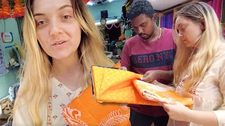 I Took My German Wife Shopping in My 🇮🇳Hometown in Tamil Nadu [ Karaikudi ]