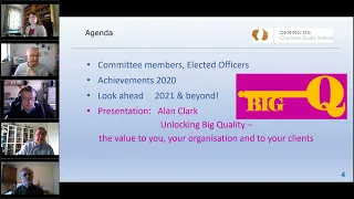 Deming SIG AGM and Unlocking Big Quality Webinar