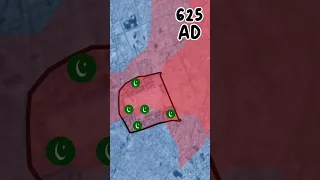 Battle of Uhud in 15 seconds using Google Earth #shorts #animation #map