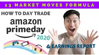 CHARTS ANALYSIS:  HOW TO DAY TRADE AMZN PRIME EVENT AND AMZN EARNINGS REPORT