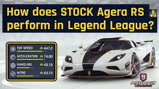 Asphalt 9 - This is how STOCK Agera RS performs in Legend League!