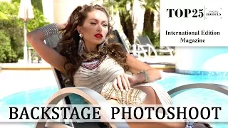 Backstage photo shoot in Monaco for the TOP25PHOTO MODELS Magazine international edition