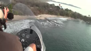 Gyrocopter stunt - Flying at very low level in FULL-HD