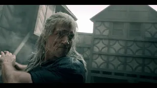 The Witcher   Blaviken Market Fight Scene Geralt Butchers Renfri s Gang || Best Movie action Fight