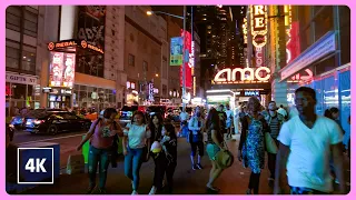 NEW YORK Walking tour - Night walk in MANHATTAN, NYC