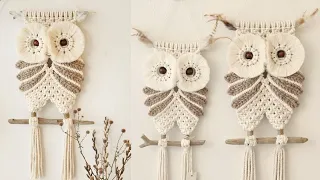 DIY BUHO EN MACRAME / DIY MACRAME OWL 🦉