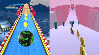 Going Balls New Update Christmas World Vs Coin Rush All Levels Gameplay Android,iOS Walkthrough