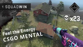 Feel the Energy goes Mental with 23 Kills - Full round CS:GO Danger Zone