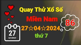 Quay thử xổ số miền Nam, ngày 27-04-2024(xsmn: TP, hồ Chí Minh, Long An, Bình Phước, Hậu Giang)