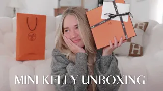 UNBOXING MY FIRST HERMÈS MINI KELLY!!🍊 | **IT'S STUNNING 🥹✨**