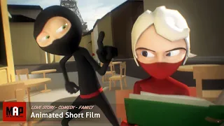 Cute CGI 3d Animated Short Film ** A NINJA LOVE STORY ** Funny Animation Kids Cartoon by Daniel Klug