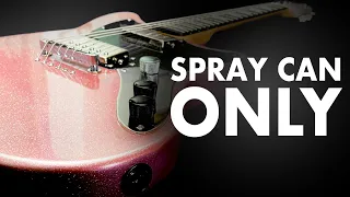 DIY Sparkle guitar painting and finishing