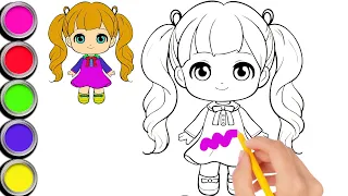 Beautiful Doll 🪆 Drawing | How to draw Doll 🎎 Drawing | #drawing #painting #kidsDrawing