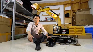 1/8 CAT 390F excavator,around 180kg, light sound, EV radio, 24V power. All brushless motor.