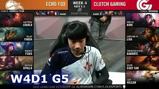 CG vs FOX | Week 4 Day 1 S9 LCS Summer 2019 | Echo Fox vs Clutch Gaming W4D1