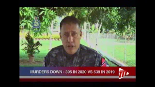 T&T Recorded A 25% Decrease In Murders For 2020