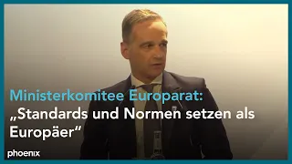 Sitzung des Ministerkomitees des Europarats: Pressekonferenz mit Heiko Maas