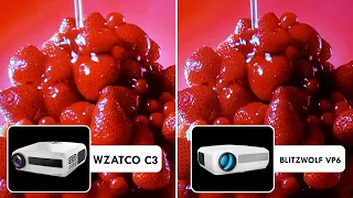 Wzatco c3 x Blitzwolf VP6 - Are they the same projector? (side by side images)