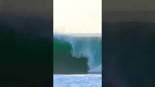 How did he make it out of this wave?! #surfing #shorts