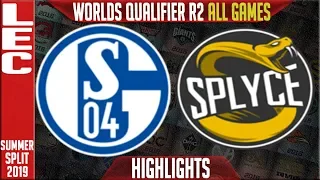 S04 vs SPY Highlights ALL GAMES | LEC Summer 2019 Worlds Qualifier R2 | Schalke 04 vs Splyce