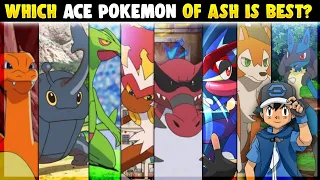 Ranking Every Ace Pokemon Of Ash | Which Ace Pokemon Of Ash is Best? | Hindi |