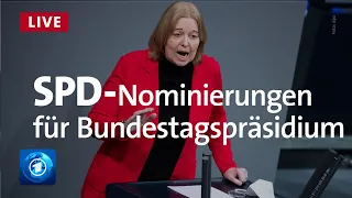 Live: Wer soll ins künftige Bundestagspräsidium?