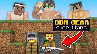 Minecraft Manhunt but its Attack on Titan