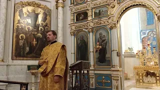 Проповедь в Неделю 29 - ю по Пятидесятнице дьякона Вячеслава Дубяги на всенощном бдении .