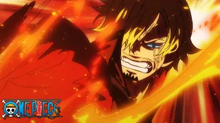 سانجي يستخدم ركلة الشواء | One Piece