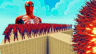 150x SPIDERMAN + 1x GIANT vs EVERY GODS - Totally Accurate Battle Simulator.