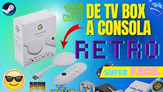 Así se ve un Chromecast con Google Tv como consola Retro (tutorial + Gameplay)