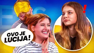 Bruno nije prepoznao Luciju?! 😱🤭 *prepoznaj curu po dodiru* | Bruno Lukić, Lucija, Ridziy