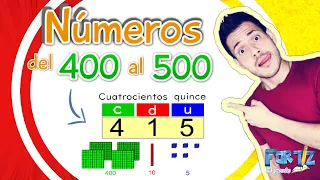 NÚMEROS DEL 400 AL 500 PARA NIÑOS |APRENDE FÁCIL CONMIGO 😀