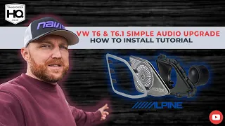T6 & T6.1 Alpine Audio plug and play speaker / tweeter upgrade. 'How to' For VW Transporter. SPC-10