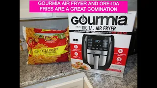 GOURMIA AIR FRYER AND ORE-IDA FASTFOOD FRIES / HOW TO USE THE GOURMIA AIR FRYER