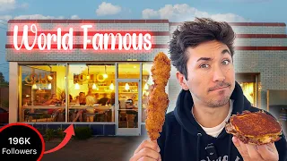 Eating At Most Famous Restaurants For 24 Hours