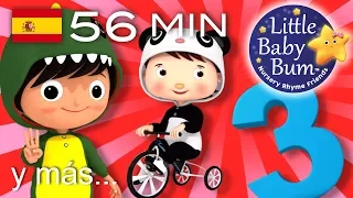 El número 3 | Y muchas más canciones infantiles | ¡56 minutos de recopilación LittleBabyBum!