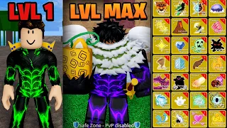 Road To Level 1 - 2450 BUYING ALL PERMANENT FRUITS in Blox Fruits Roblox