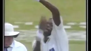 CURTLY AMBROSE vs STEVE WAUGH  Trinidad 1995 3rd test youtube original