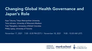 Changing Global Health Governance and Japan’s Role