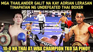 🇵🇭 Undefeated Thai At WBA Champion Biktima Na Naman Ni Lerasan | Adrian Lerasan vs Nattapong Jankeaw